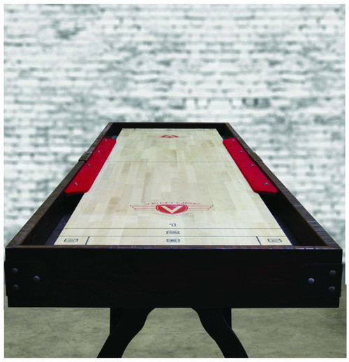 Venture Shuffleboard Williamsburg Shuffleboard Table | Free Shipping Included Shuffleboard Table – 3/4 perspective view