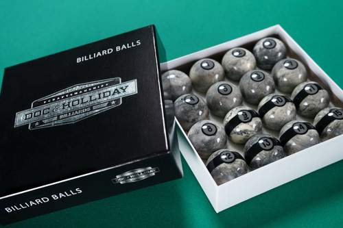Doc & Holliday Billiards Marble Billiard Ball Set Billiard Balls – billiard balls detail