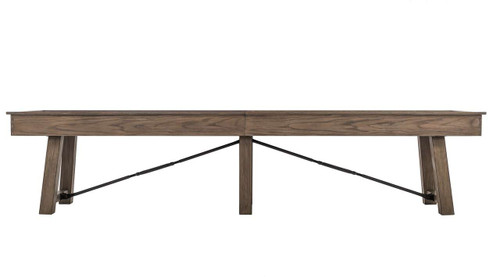 Plank & Hide Co Isaac Shuffleboard Table by Plank & Hide | FREE Install USA Shuffleboard Table – 3/4 perspective view