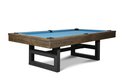Nixon Billiards Mckay Slate Pool Table  w/Premium Accessories | Brownwash Finish Slate Pool Table – view 1