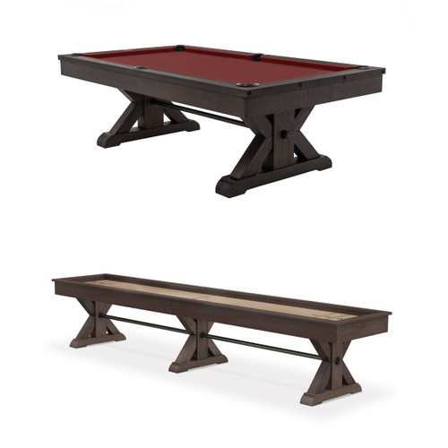 Otis Pool Table & Shuffleboard Combo from Plank & Hide | FREE White Glove Delivery