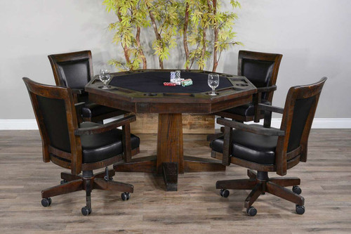 Pool Table Sale Henry Poker and Dining Table Set | FREE SHIPPING USA Game Room Furniture – view 1