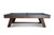 Nixon Billiards Hunter 8' Pool Table w/ Wood Legs | Brushed Walnut Finish Slate Pool Table – 3/4 perspective view