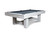 Nixon Billiards Rocky Slate Pool Table in White Wash w/Premium Billiard Accessories Slate Pool Table – 3/4 perspective view