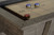 Nixon Billiards Hunter Shuffleboard in Antique Finish by Nixon Billiards Shuffleboard Table – 3/4 perspective view