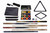 Plank & Hide Co Plank & Hide Vintage Accessories Kit Slate Pool Table – view 1