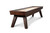 Doc & Holliday George shuffleboard table in Antique Coffee finish, 3/4 angle view on white background