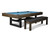 Nixon Billiards Mckay Slate Pool Table  w/Premium Accessories | Brownwash Finish Slate Pool Table – 3/4 perspective view
