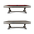 Doc & Holliday Billiards Hepburn Slate Pool Table | With Dining Top Option Slate Pool Table – 3/4 perspective view
