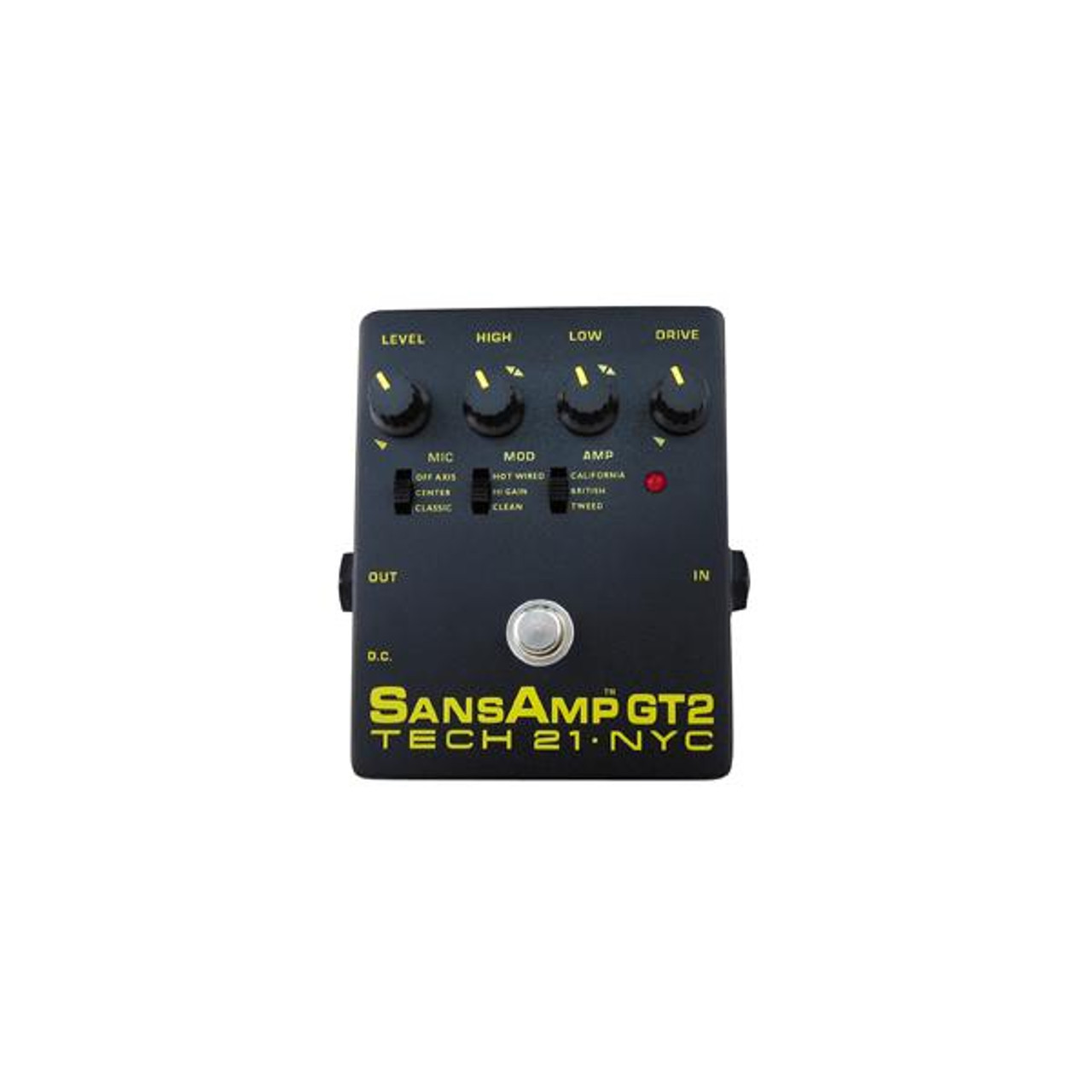 Tech 21 GT2 SansAmp Guitar Amp Simulator Effects Tone Pedal - The