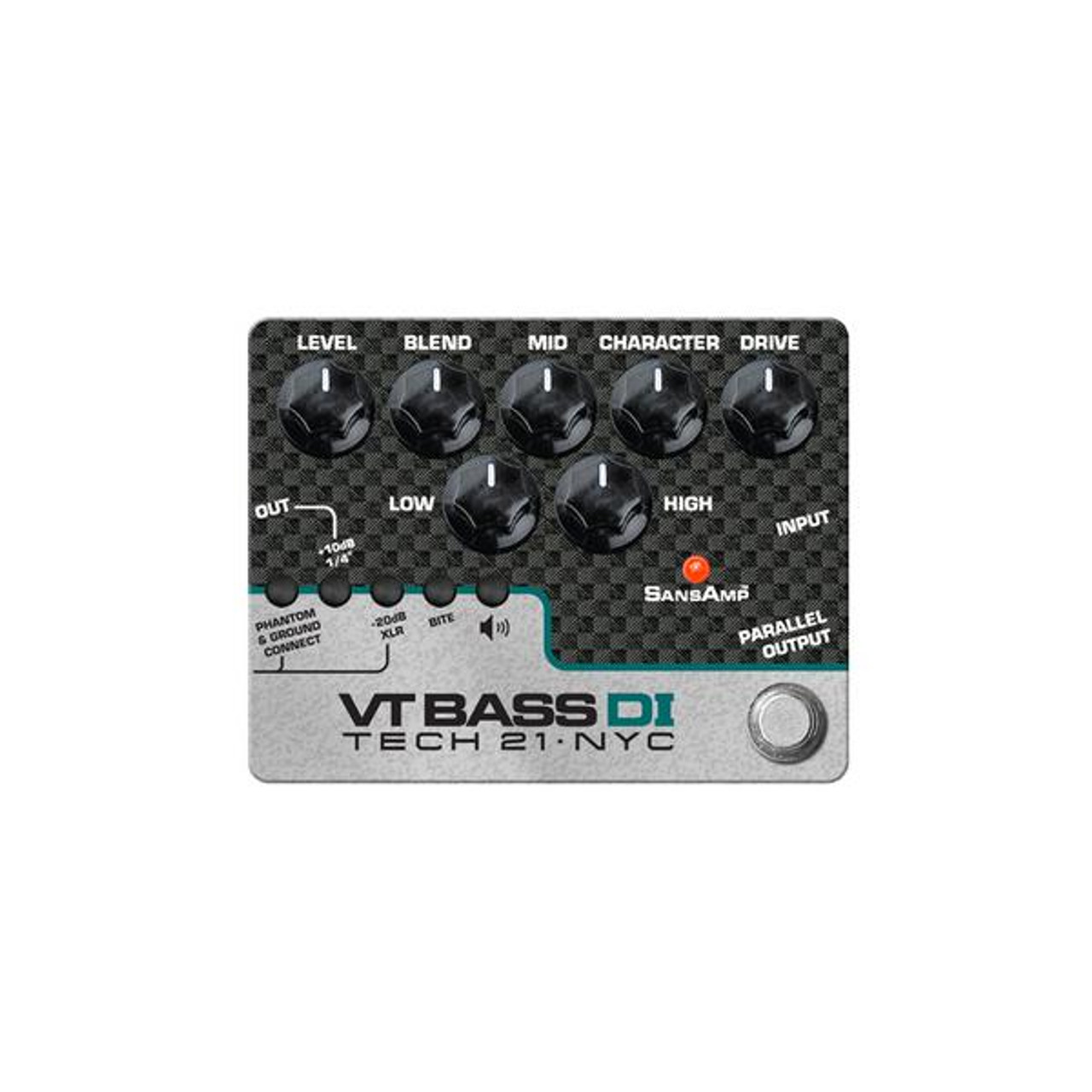 Tech 21 VT Bass DI Bass Guitar Tone Pedal/Direct Box - The Pro