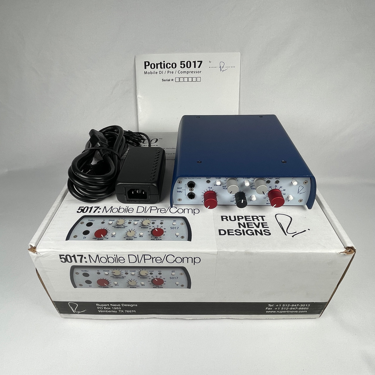 Rupert Neve Designs Portico 5017 Mobile Mic Preamp DI Compressor