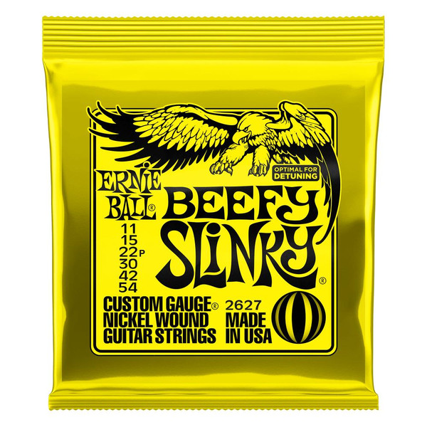 Ernie Ball Beefy Slinky Nickel Wound Electric Guitar Strings 11-54