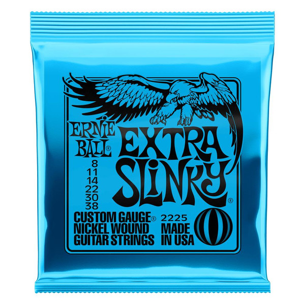 Ernie Ball Extra Slinky Nickel Wound Electric Guitar Strings 8-38