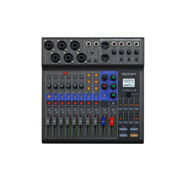 Zoom LiveTrak L-8 8-Channel Digital Audio Mixer and Recorder