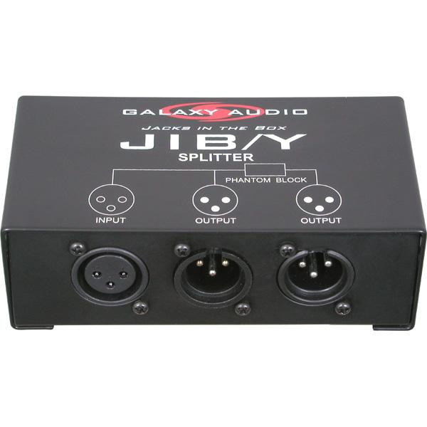 Galaxy Audio JIB/Y XLR Microphone 1 to 2 Splitter Box