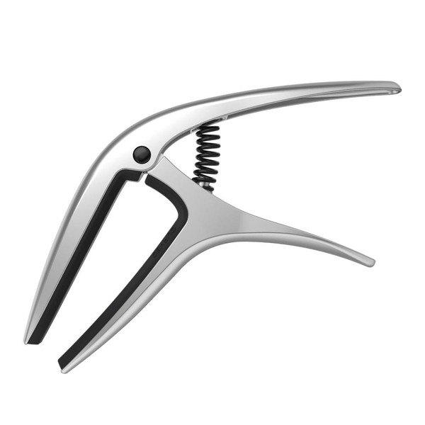 Ernie Ball Axis Ergonomic One-Handed Guitar Capo - Silver