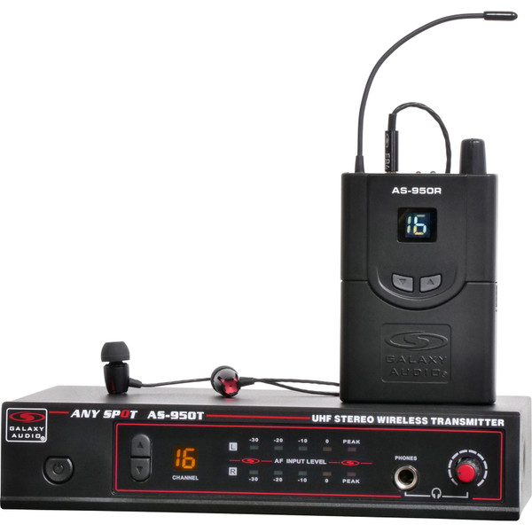 Galaxy AS-950 Wireless In-Ear Monitor System - Freq-N - Used