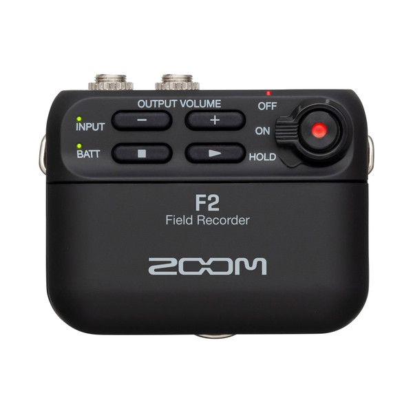 Zoom F2 Field Audio Recorder with Lavalier Microphone