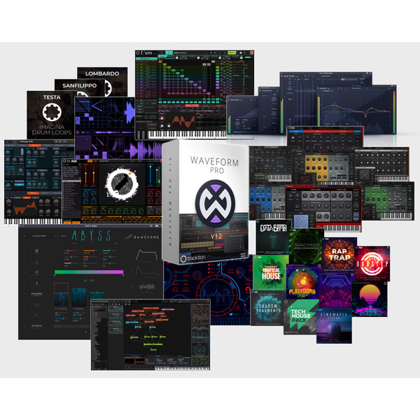 Tracktion Everything Bundle includes Waveform Pro 12 and Plug-in Suite