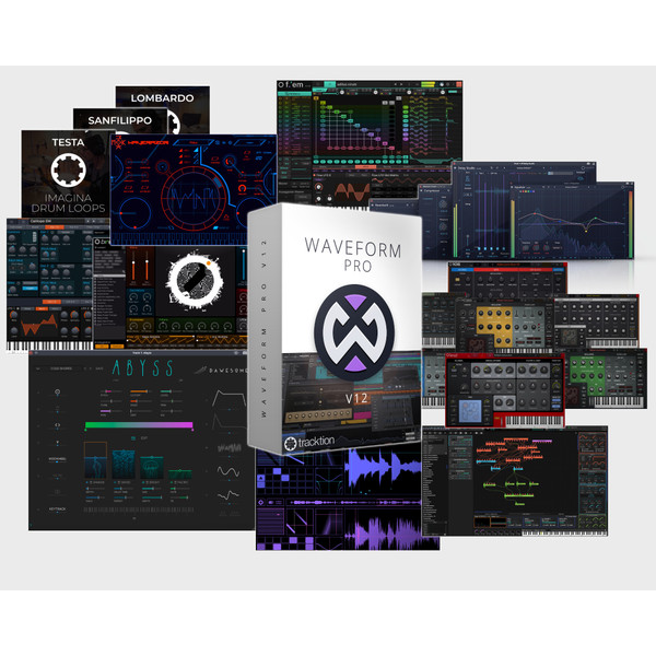 Tracktion Waveform Pro 12 Studio Content Bundle - Upgrade from WP 11