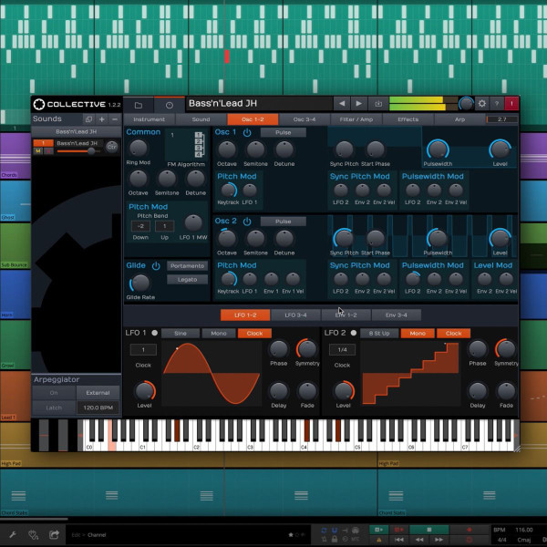 Tracktion Collective Instrument Synth Plug-in Virtual Instrument