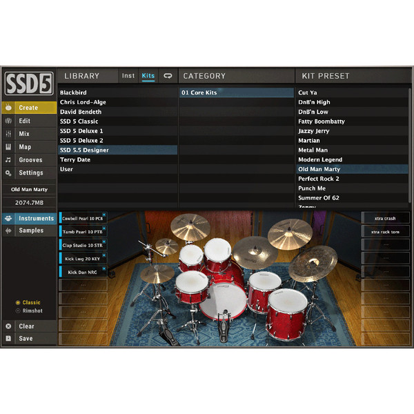 Steven Slate Drums 5.5 Virtual Drum Set Instrument Plug-in  - M1 Compatible!
