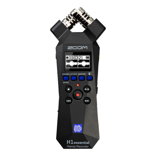 Zoom H1essential 32-Bit Float Handy Recorder with Built-in Microphones