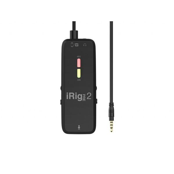 IK Multimedia iRig Pre 2 Microphone Interface for Phones, Tablets, Cameras - Used