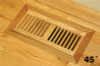 Grill Works Red Oak 6" x 10" Wood Vent - Flush Mount No Damper