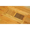 Grill Works Red Oak 6" x 12" Wood Vent - Flush Mount No Damper