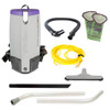 ProTeam Super Coach Pro 10, 10 qt. Backpack Vacuum w/ Hard Surface Flooring Kit w/ Nylon Brush Tool