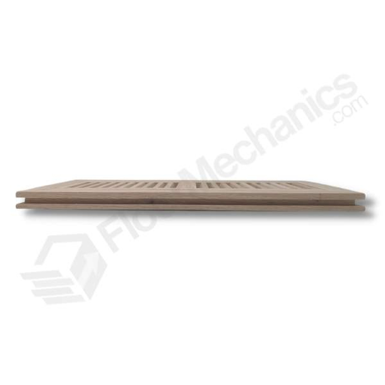 Floor Mechanics Red Oak 4" x 12" Wood Vent - Flush Mount No Damper