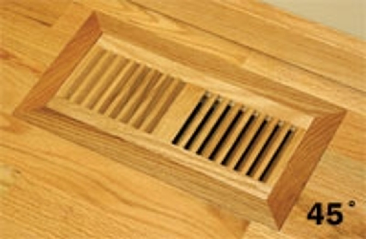 Grill Works Red Oak 4 x 8 Wood Vent - Flush Mount No Damper