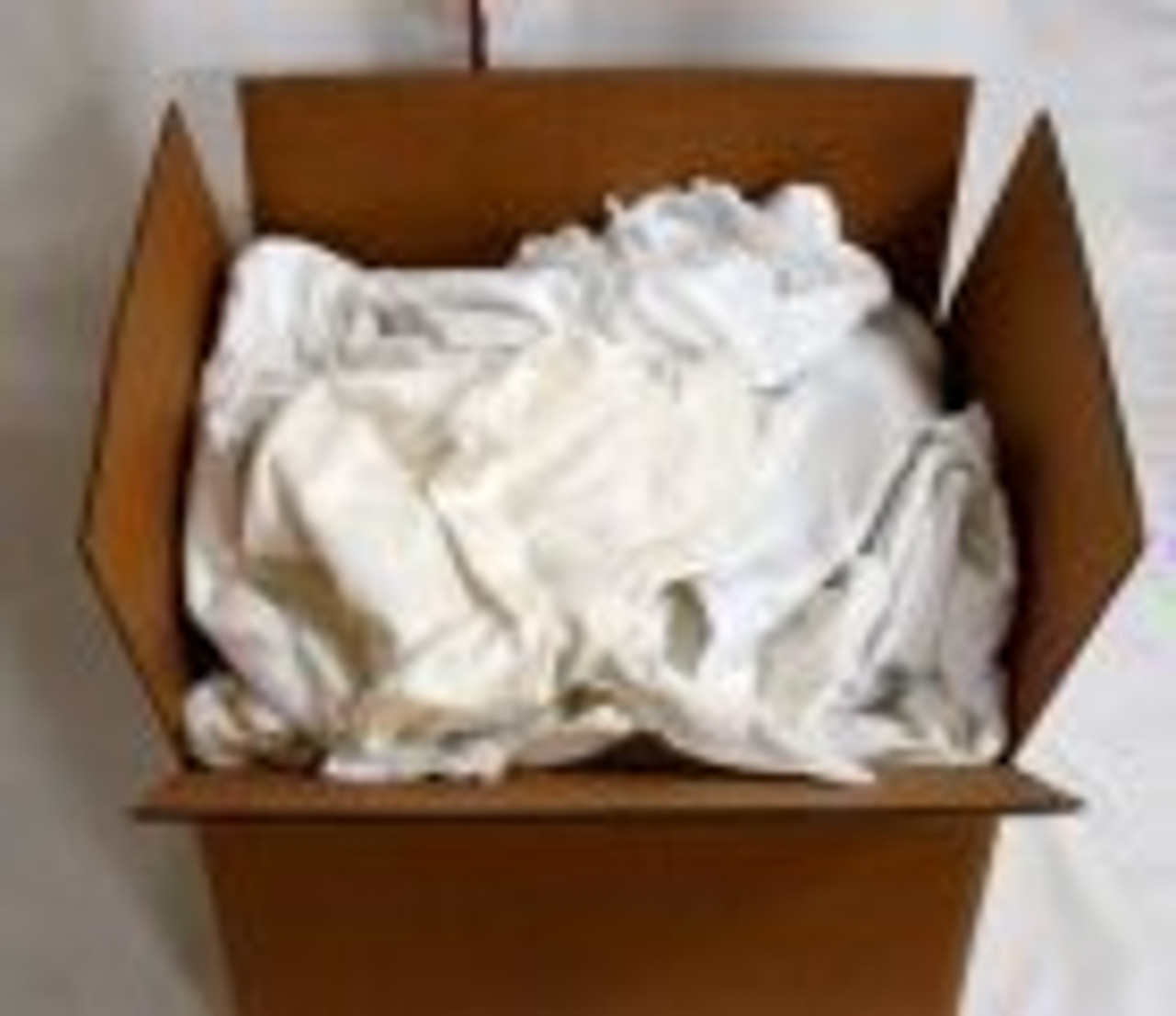 Floor Mechanics All White Light Knit Stain Rags-25 lb. Box