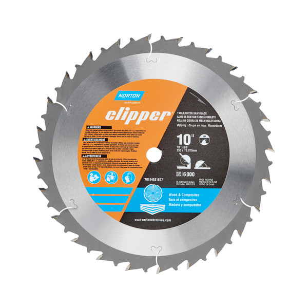 Norton Clipper Circular Saw Blade - 10" 24T