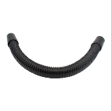 American Sanders 1.5" X 30" black, flexible hose with cuffs on both ends (Part number: 30408B)
