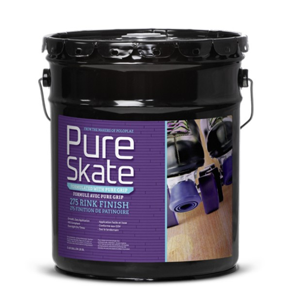 5-gallon bucket of Pure Skate 275 Roller Skating Rink Wood Floor Finish