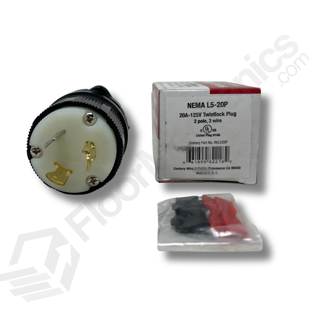 L5-20P 20A 125V 2Pole 3Wire Twistlock Plug