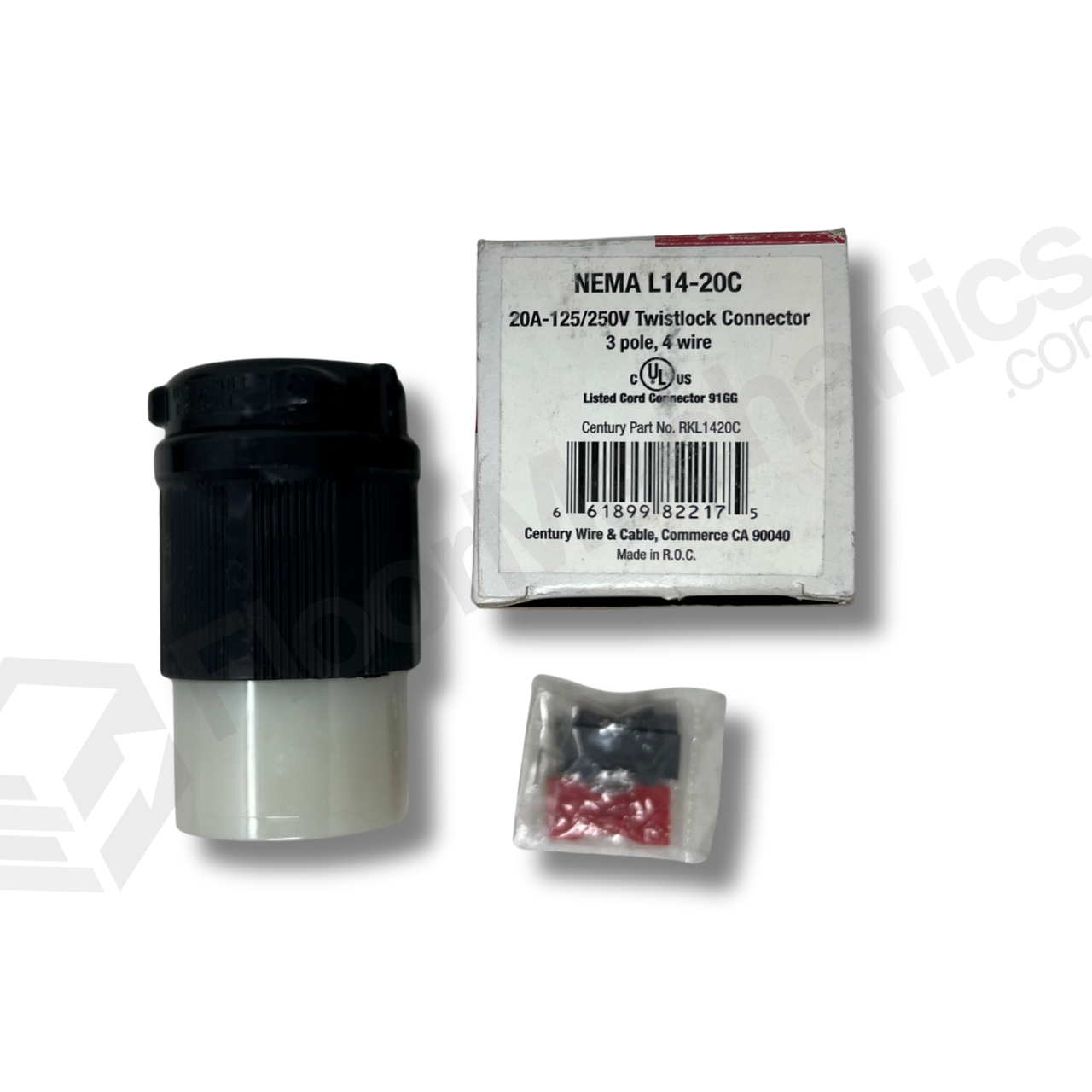 RKL1420C L 1 4-20C 20A 125/250V 3Pole 4Wire Twistlock Connector