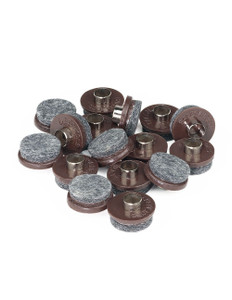1 1/2" Brown Tap-On Safe Glides - Box of 200