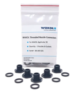 WAKOL Threaded Nozzle Connector & Rubber Gasket (5pk)