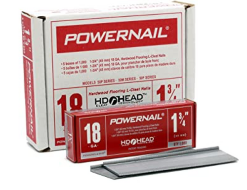 Powernail Cleats 18 Gage 1 3/4 inch Box of 5000