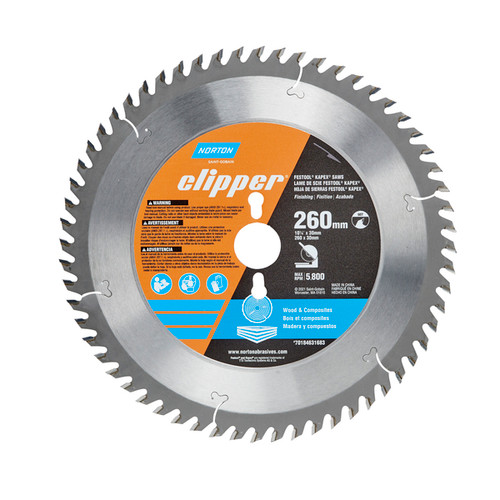 Norton Clipper Circular Saw Blade - 10-1/4" 60T Norton Clipper Circular Saw Blade - 10-1/4" 60T