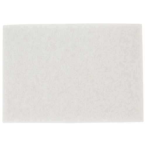 3M 12" x 18" Super White Polish Pad - 1" thick - 1 pad