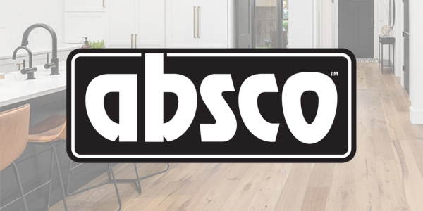Absco logo on image of dining room floor