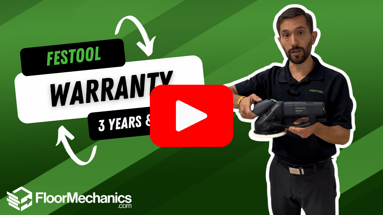 Festool has an amazing free, 3-year warranty. In this video, Luke explains.