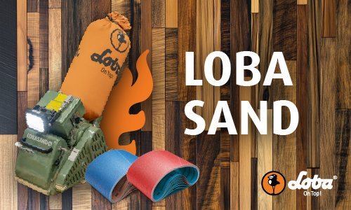 Loba Ceramic and Zirconia sandpaper abrasives are great for taking off old wood floor finish and smoothing out floors.