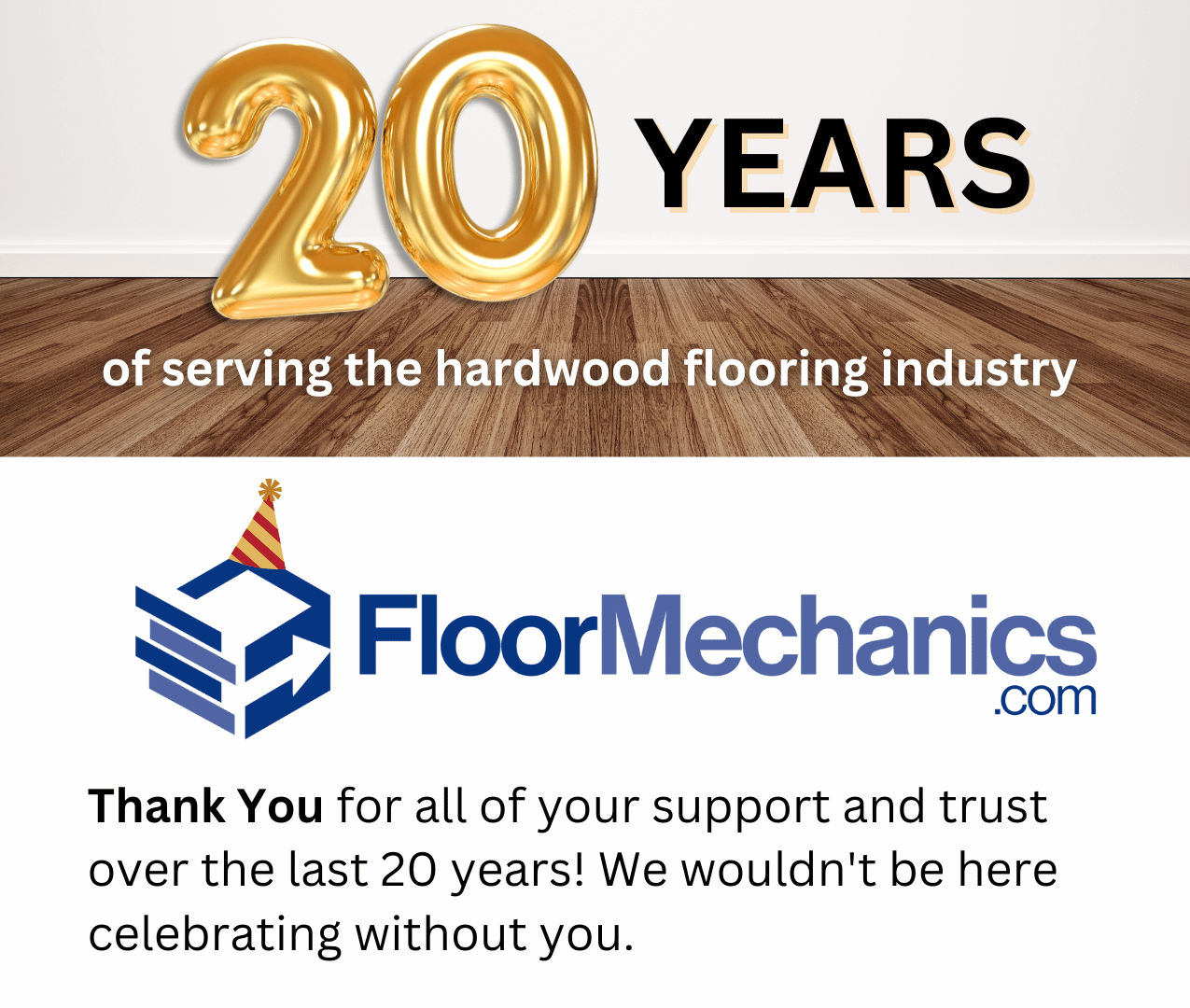 Celebrating 20 Years of Floor Mechanics: A Journey of Trust, Service, and Community