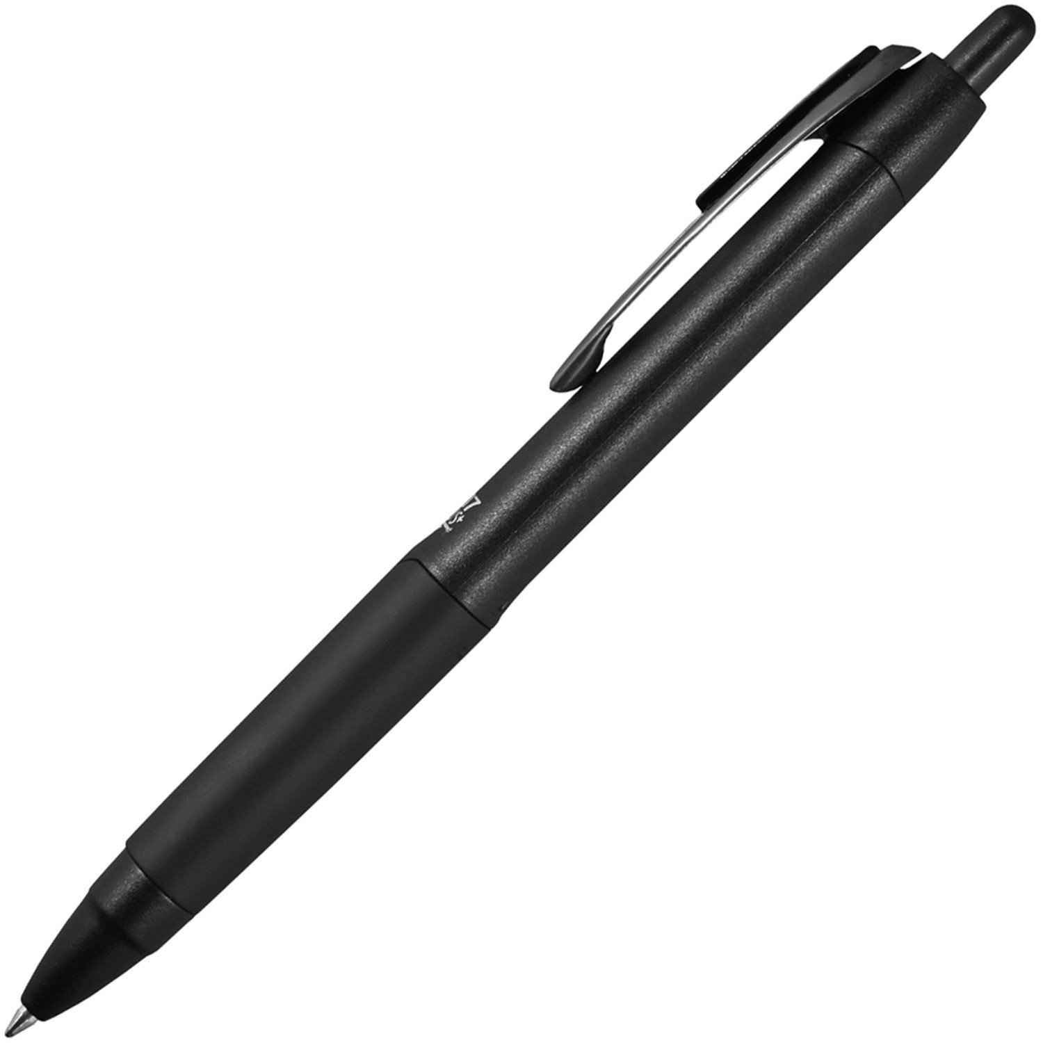 207 Plus+ Gel Pen, Retractable, Medium 0.7 mm, Black Ink, Black Barrel